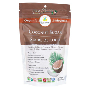 Front of Ecoideas Organic Coconut Sugar, 227g