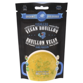 Front of Ecoideas Organic Vegan Bouillon Stock Base Fishless
