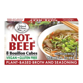 Front of Edward & Sons Plant-Based Broth And Seasoning Bouillon Not-Beef