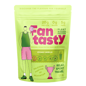 Front of FanTasty Plant-Based Protein Vegan Vanilla, 1.1 Lbs