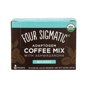 Four Sigmatic Organic Adaptogen Coffee Mix with Ashwagandha Balance - 10 Packets