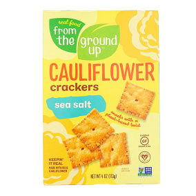 From The Ground UP Sea Salt Cauliflower Crackers, 113g