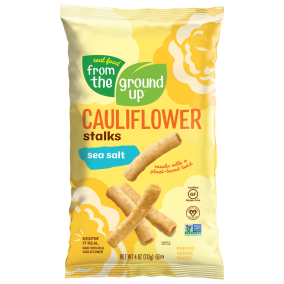Front of From The Ground Up Cauliflower Stalks Sea Salt, 113g