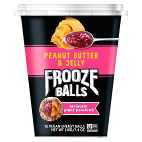 Front of Frooze Balls Vegan Energy Balls Peanut Butter & Jelly
