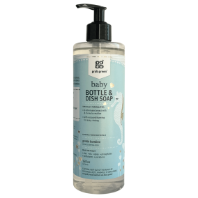 Front of grab green Baby Bottle Dish Soap Gentle Bamboo, 473 mL