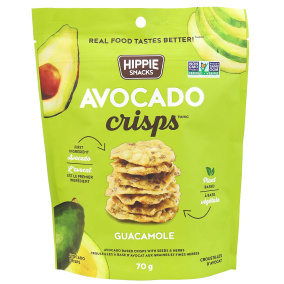 Hippie Snacks Avocado Crisps Guacamole, 70g