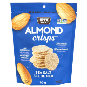 Hippie Snacks Grain-Free Almond Crisps Sea Salt, 70g
