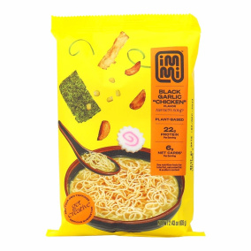 Front of Immi Keto High Protein Ramen Black Garlic "Chicken"