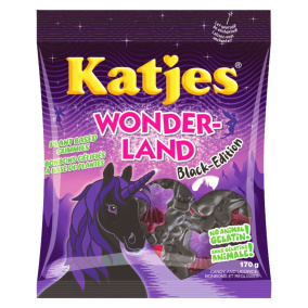 Front of Katjes Gelatin-Free Plant-Based Gummies Black