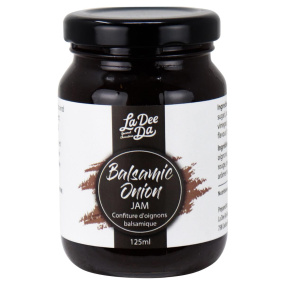 Front of La Dee Da Balsamic Onion Jam, 125mL