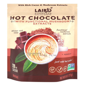 Front of Laird Superfood Hot Chocolate Drink Mix with Functional Mushroom