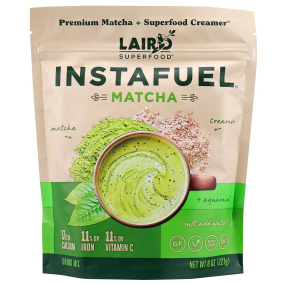 Front of Laird Superfood Instafuel Matcha, 227g
