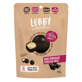 Lebby Gluten-Free Chickpea Bites Dark Chocolate, 99g