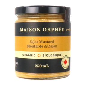 Front of Maison Orphee Organic Dijon Mustard