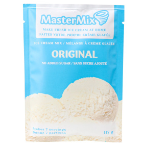 Front of MasterMix No Added Sugar Ice Cream Mix Original, 117g
