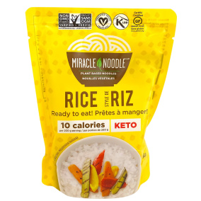 Front of Miracle Noodle Keto Ready to Eat Rice, 200g