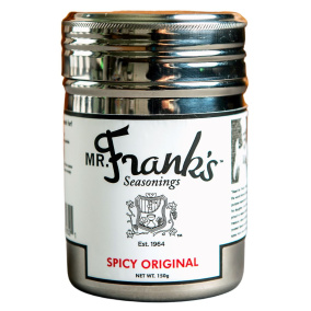 Front of Mr. Frank's Seasoning Spicy Original
