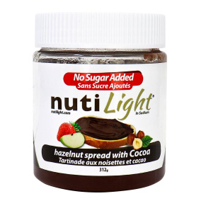 NutiLight Chocolate Hazelnut Spread with Cocoa, 312g