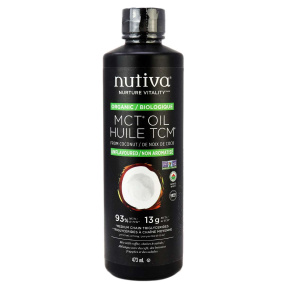 Front of Nutiva Organic MCT Oil, 473ml