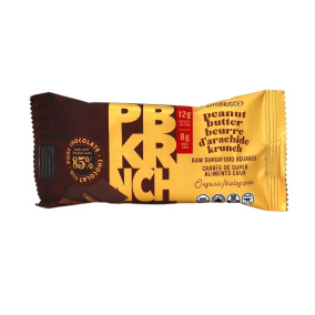 Front of NütriNugget Raw Superfood Squares Peanut Butter Krunch, 65g