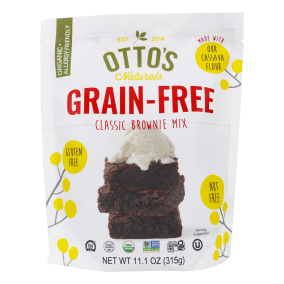 Front of Otto's Naturals Grain-Free Classic Brownie Mix