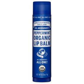 Dr. Bronner's Peppermint Organic Lip Balm, 0.15oz
