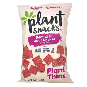 Front of Plant Snacks BEet With Goat Cheese Plant Thins