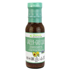 Front of Primal Kitchen Greek Vinaigrette and Marinade, 236ml