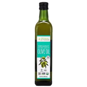 Front of Primal Kitchen Organic Extra Virgin Olive Oil, 500ml