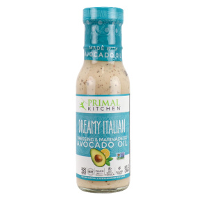 Front of Primal Kitchen Creamy Italian Dressing, 236ml