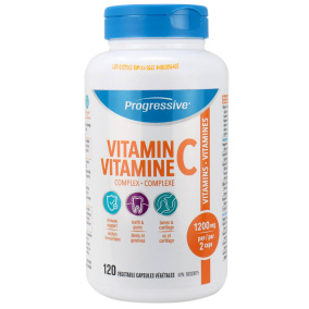 Front of Progressive Vitamin C Complex, 120 Capsules