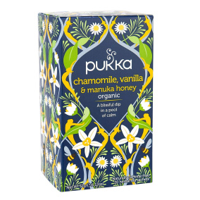 Pukka Organic Herbal Tea Chamomile, Vanilla & Manuka Honey, 20 Sachets