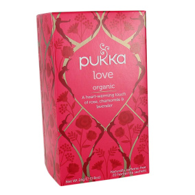 Front of Pukka Love Organic Caffeine-Free Herbal Tea, 24g