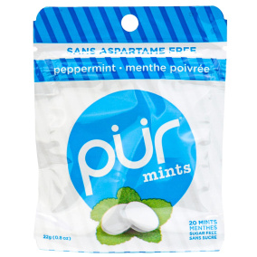 Pur Sugar-Free Mints Peppermint, 22g