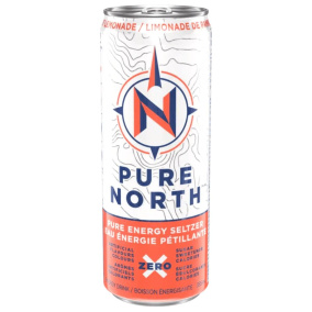 Front of True North Plant-Based Energy Drink Grapefruit Lemonade