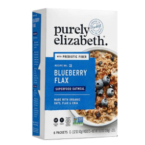 Front of Purely Elizabeth Superfood Oatmeal With Prebiotic Fiber Blueberry Flax