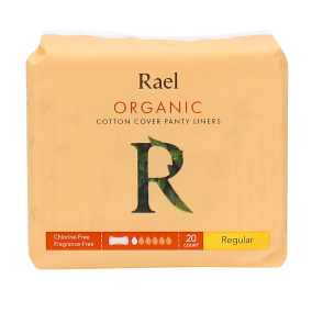 Front of Rael Organic Cotton Panty Liners