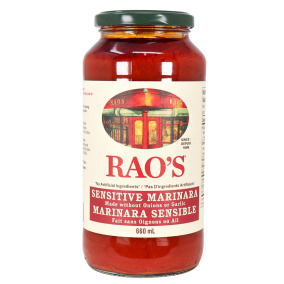 Front of Rao's Homemade Sensitive Marinara Sauce, 680g