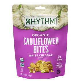 Rhythm Superfoods Organic Cauliflower Bites White Cheddar, 40g 