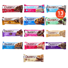 Front of Quest Protein Bars Variety Pack