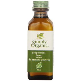 Simply Organic Peppermint Flavor, 59ml
