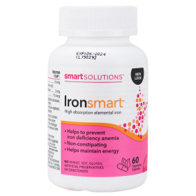 Front of Smart Solutions Ironsmart, 60 Capsules