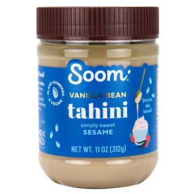 Front of Soom Foods Sweet Tahini Vanilla Bean, 312g