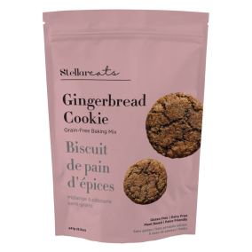 Front of Stellar Eats Grain-Free Gingerbread Cookie Baking Mix, 241g