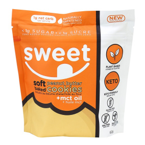 Sweet Nutrition Soft Baked Peanut Butter Cookies, 6 Cookies 