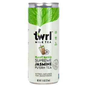 Front of Twrl Milk Tea Plant-Based Supreme Jasmin Pu'erh Tea
