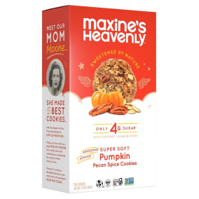Front of Maxine's Heavenly Gluten-Free Pumpkin Pecan Spice Cookies