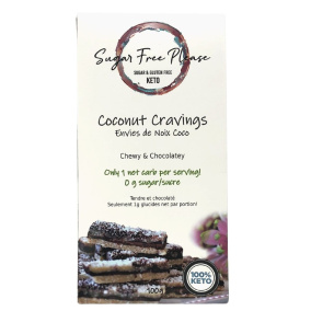 Front of Sugar Free Please Keto Coconut Cravings, 110g