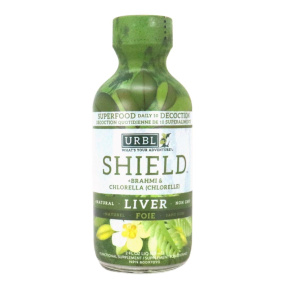 Front of URBL SHIELD Functional Nootropic Shots Brahmi & Chlorella