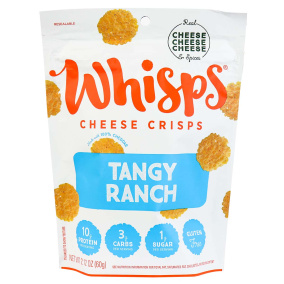 Front of Whisps Tangy Ranch Cheese Crisps, 60g